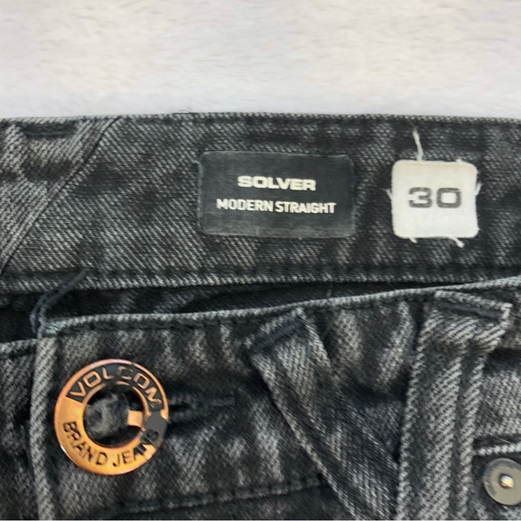Volcom, Solver Modern Straight Jeans, Size 30 - Picture 6 of 14